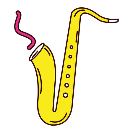 Saxophone musical instrument icon vector illustration designの写真素材