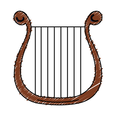 harp musical instrument icon vector illustration designのイラスト素材