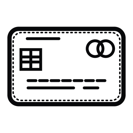 credit card isolated icon vector illustration designのイラスト素材