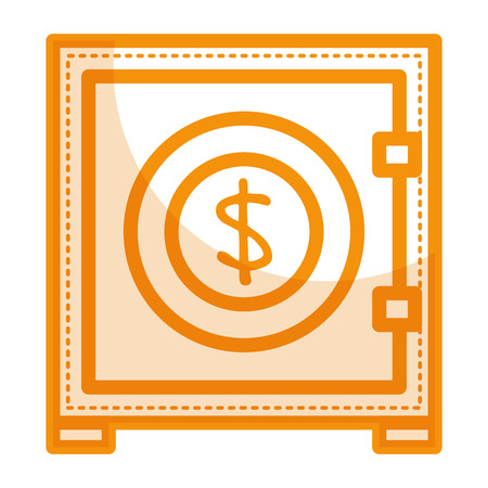 safe box isolated icon vector illustration designのイラスト素材