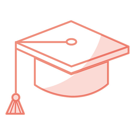 graduation hat isolated icon vector illustration designのイラスト素材