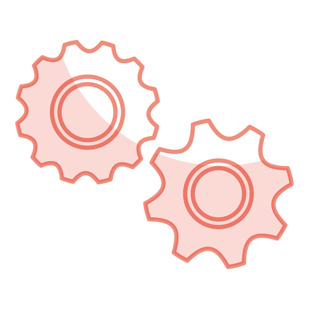 A gears machinery isolated icon vector illustration design.のイラスト素材