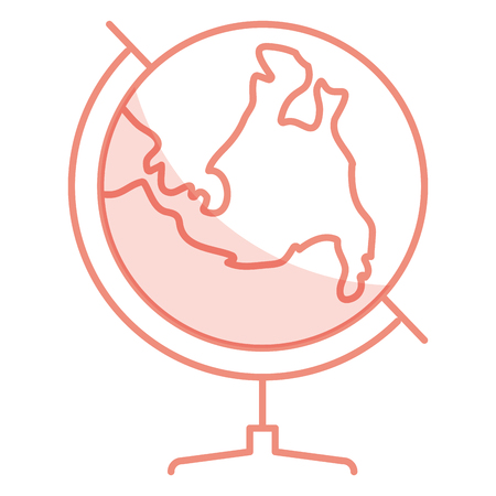 Earth planet school icon vector illustration design.のイラスト素材