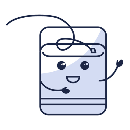 Dental Floss character vector illustration designのイラスト素材