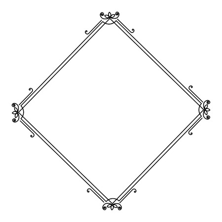 Elegant Victorian style frame vector illustration designのイラスト素材