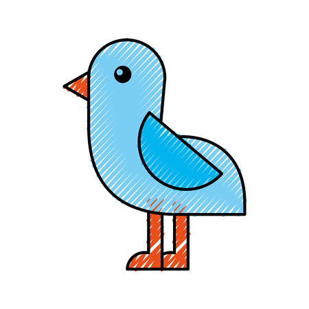 cute bird sea icon vector illustration designのイラスト素材