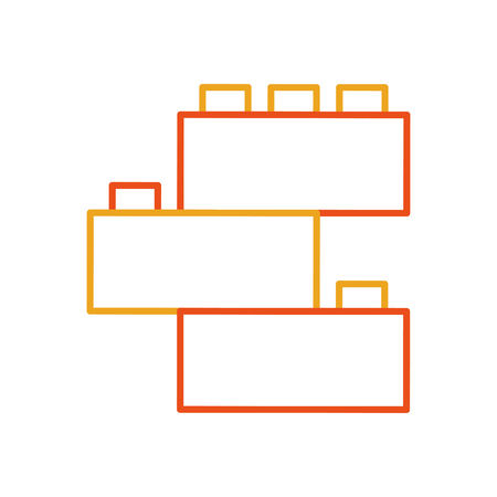 toy blocks structure icon vector illustration designのイラスト素材