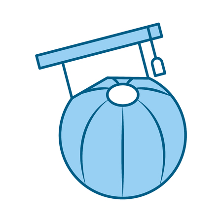 plastic balloon with hat graduation vector illustration designのイラスト素材
