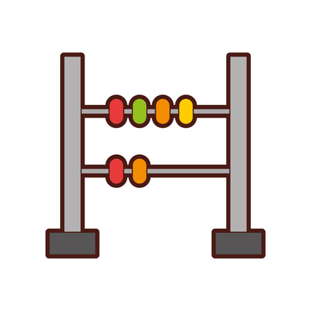 math abacus isolated icon vector illustration designのイラスト素材