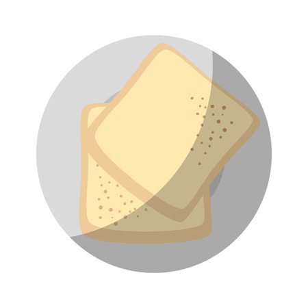 bread plate cartoon icon vector illustration graphic designのイラスト素材