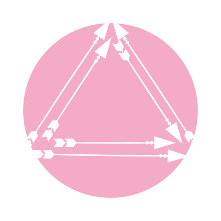 Decorative arrows boho style vector illustration designのイラスト素材