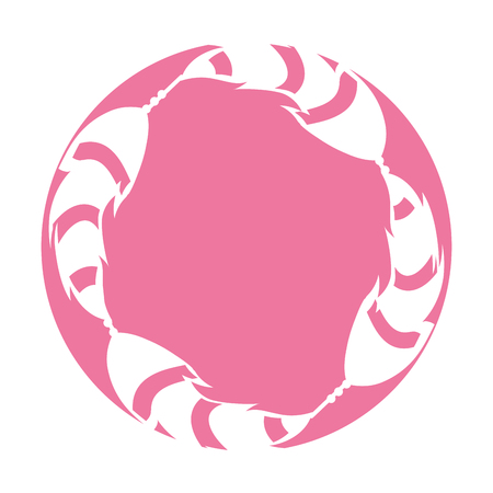 Boho style decorative feathers vector illustration designのイラスト素材