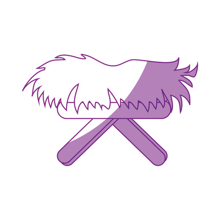 Straw cradle isolated icon vector illustration graphic designのイラスト素材