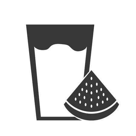 fresh watermelon juice icon vector illustration designのイラスト素材