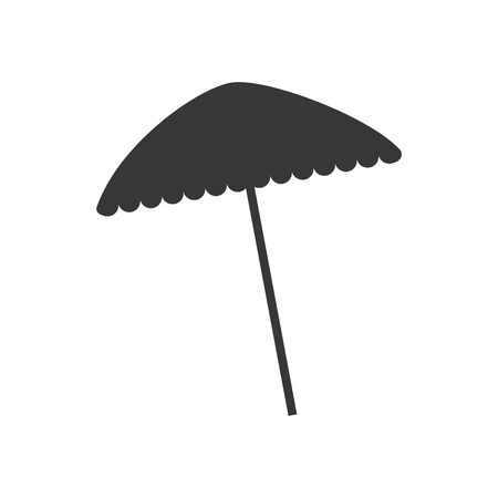 beach umbrella isolated icon vector illustration designのイラスト素材