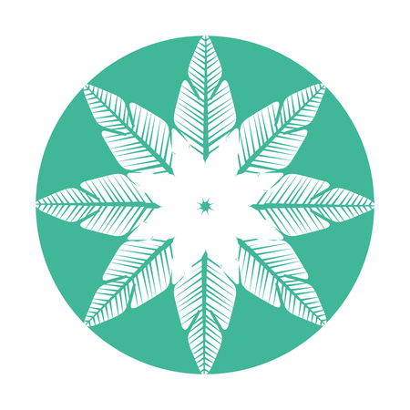 cute summer flower icon vector illustration designのイラスト素材