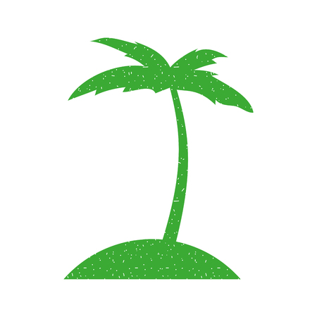 tree palm beach icon vector illustration designのイラスト素材