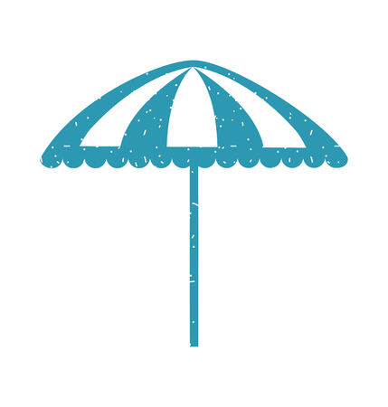 beach umbrella isolated icon vector illustration designのイラスト素材