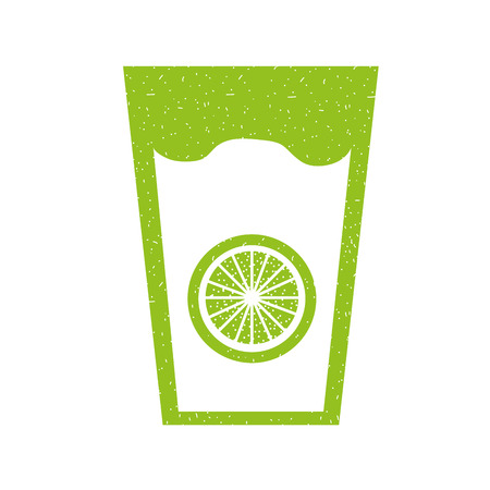 fresh orange juice drink icon vector illustration designのイラスト素材