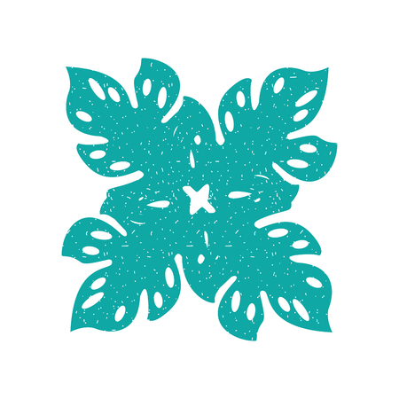 cute summer flower icon vector illustration designのイラスト素材