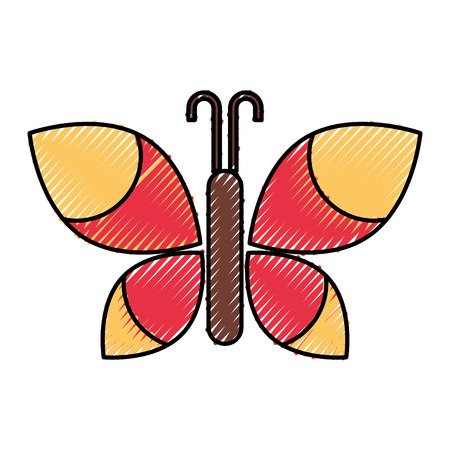 cute butterfly isolated icon vector illustration designのイラスト素材