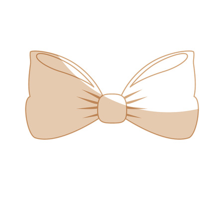bow tie icon over white background vector illustrationのイラスト素材