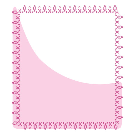 Elegant Victorian with square shape frame vector illustration designのイラスト素材