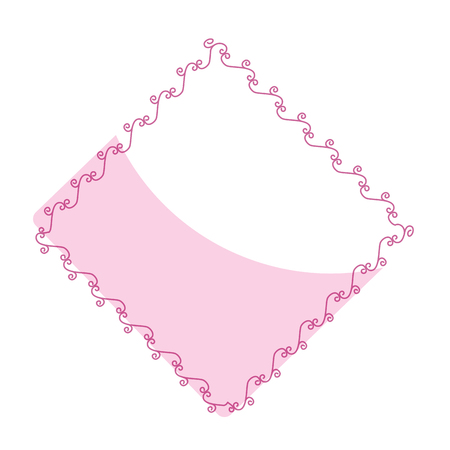 Elegant Victorian with diamond shape frame vector illustration designのイラスト素材