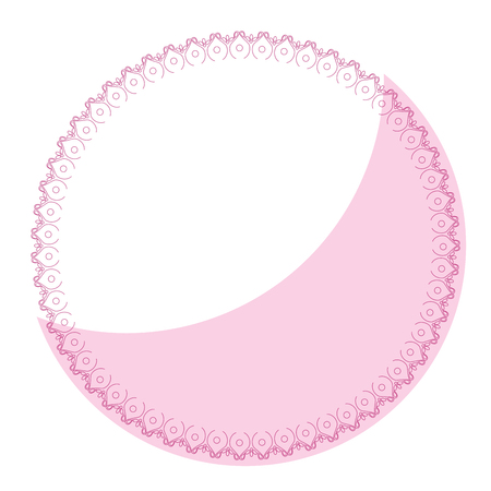 Elegant Victorian with circular shaped frame vector illustration designのイラスト素材