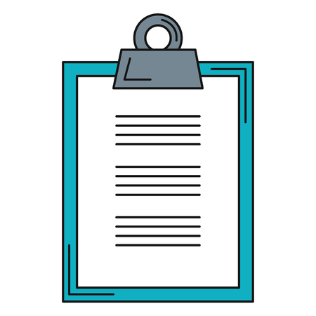 clipboard paper isolated icon vector illustration designのイラスト素材