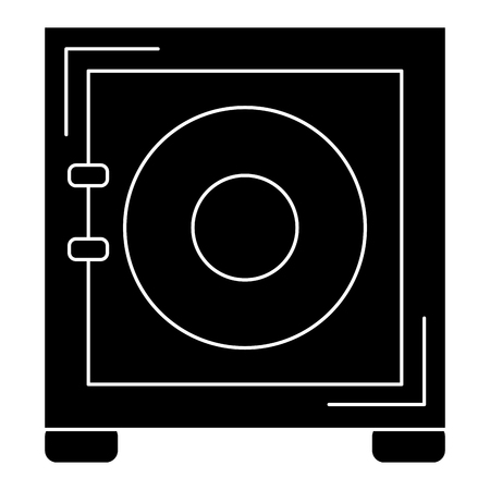 safe box isolated icon vector illustration designのイラスト素材