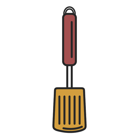 kitchen spatula cutlery icon vector illustration designのイラスト素材