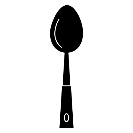 spoon cutlery isolated icon vector illustration designのイラスト素材