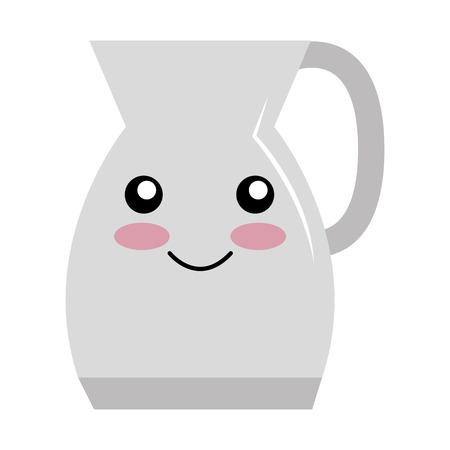 kitchen teapot  character vector illustration designのイラスト素材