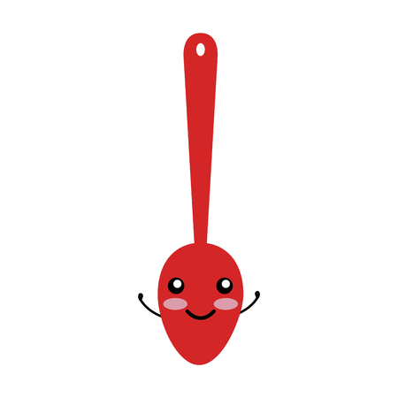 spoon cutlery  character vector illustration designのイラスト素材