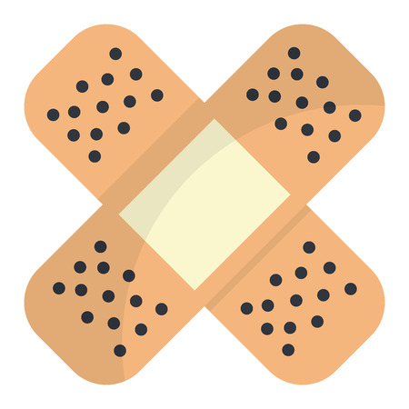 cure band isolated icon vector illustration designのイラスト素材