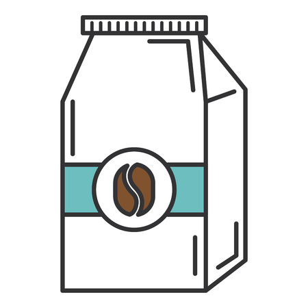 coffee bag product icon vector illustration designのイラスト素材