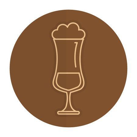 cold coffee cup isolated icon vector illustration designのイラスト素材