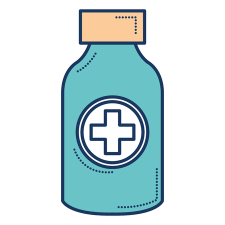 bottle drugs isolated icon vector illustration designのイラスト素材