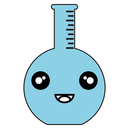 tube test kawaii character vector illustration designのイラスト素材