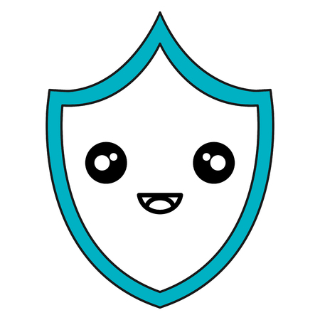 security shield character vector illustration designのイラスト素材