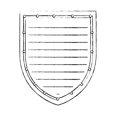 shield badge symbol icon vector illustration graphic designのイラスト素材