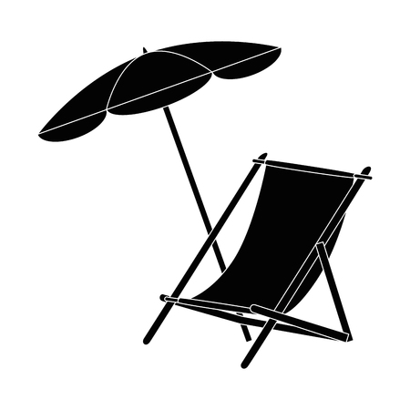 Sun chair isolated icon vector illustration graphic designのイラスト素材