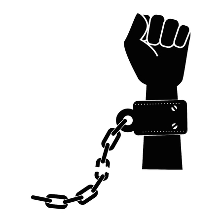 Chain of slavery icon vector illustration graphic designのイラスト素材