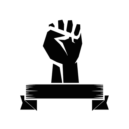 Clenched hand symbol icon vector illustration graphic designのイラスト素材