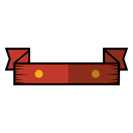 Ribbon banner isolated icon vector illustration graphic designのイラスト素材