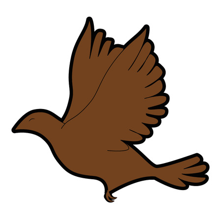 dove bird icon over white background vector illustrationのイラスト素材