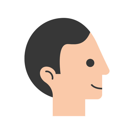 A head human profile icon vector illustration design.のイラスト素材