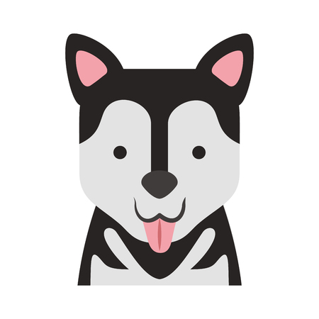 cute dog mascot icon vector illustration designのイラスト素材