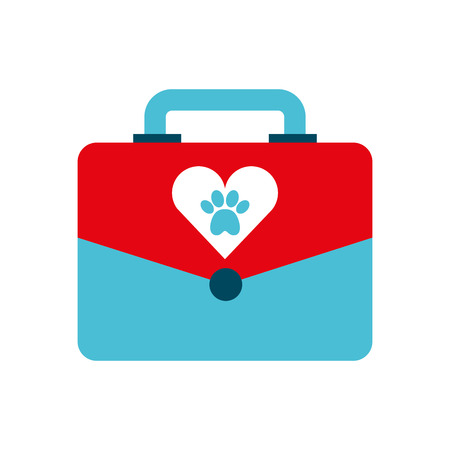 portfolio with paw animal icon vector illustration designのイラスト素材